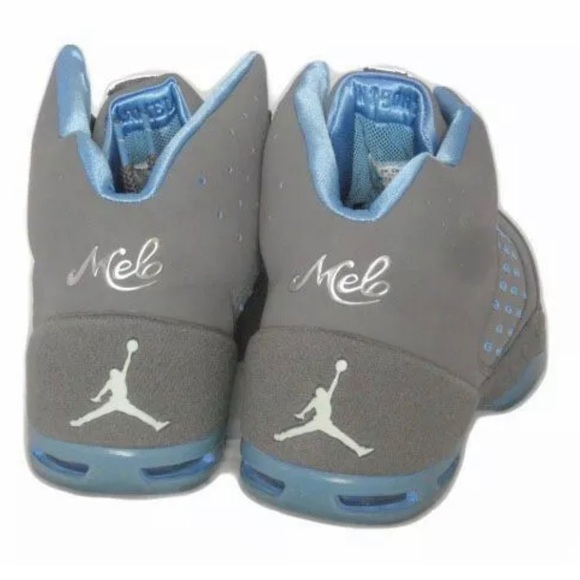 NIKE AIR JORDAN MELO 2005 5.5 Basketball Sneakers Blue Carmelo 311813-002 - Picture 9 of 17